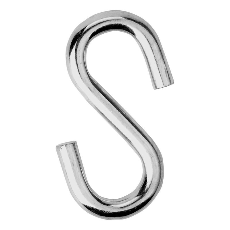 F Flammi Flammi 2 Pack Heavy Duty S Hooks for Hanging Hammock Stand Swing Plants, Max 500 Lbs, 3 Inch Long 5/16 Inch Thick Strong Galvanized Utility Hooks - Image 1
